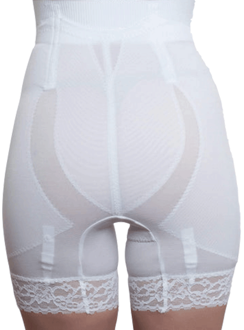High Waist Leg Shaper Extra Firm Shaping No Roll Satin Thigh Shapewear
