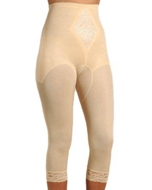 Leg Shaper Pant Liner Classic Shapewear with Tummy and Thigh Control Mid-Calf Length