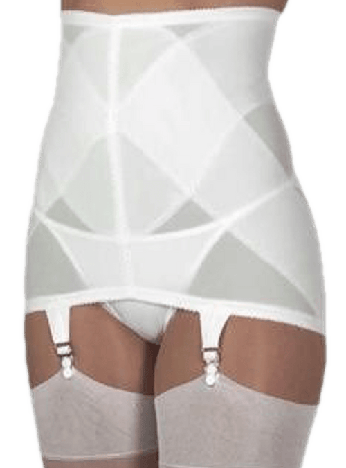 Open Bottom Girdle With Six Garters - Firm Tummy, Waist & Thigh Control
