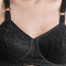 Wireless Bra with Expandable Cups and Floral Lace Detail