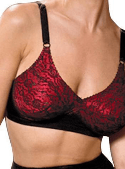 Satin & Lace Fashion Bandeau Bra with Underwire-Free Shaping