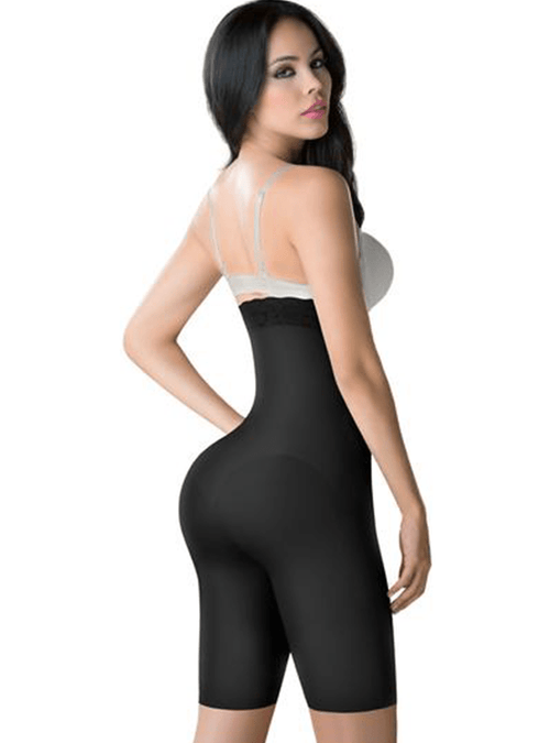 High Waisted Shapewear Shorts Knee Length Body Shaper For Women