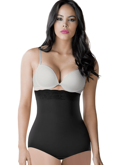 Shapewear Bodysuit With Tummy Control And Strapless Mid-Thigh Design