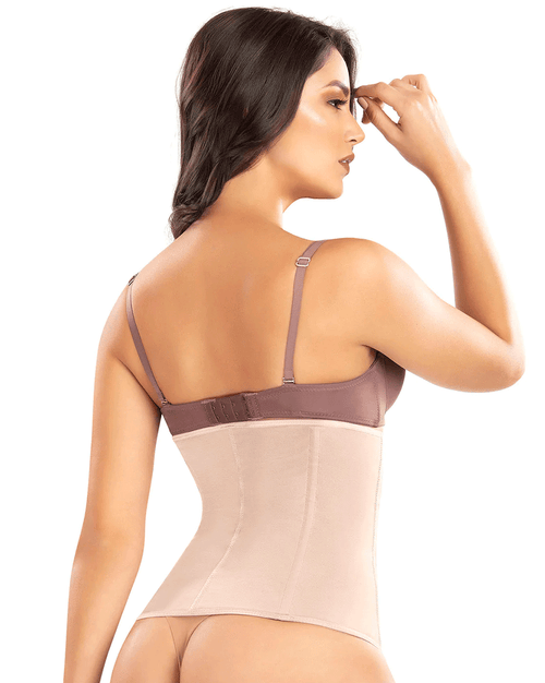 Waist Trainer Cincher With Steel Boning And Front Zipper For Hourglass Shaping