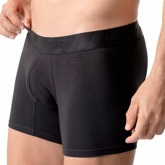 Mid-Cut Basic Boxer Briefs for Men 3-Pack Breathable, Supportive & Ultra-Comfortable Cotton Underwear for Men