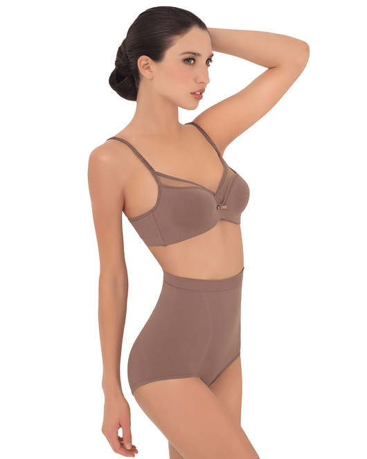 Anti Cellulite Seamless High-Waisted Shaper Briefs Scarlet