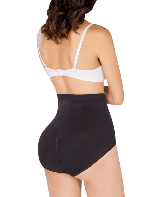 Anti Cellulite Seamless High-Waisted Shaper Briefs Scarlet