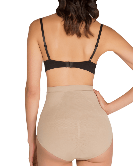 Anti Cellulite Seamless High-Waisted Shaper Briefs Scarlet