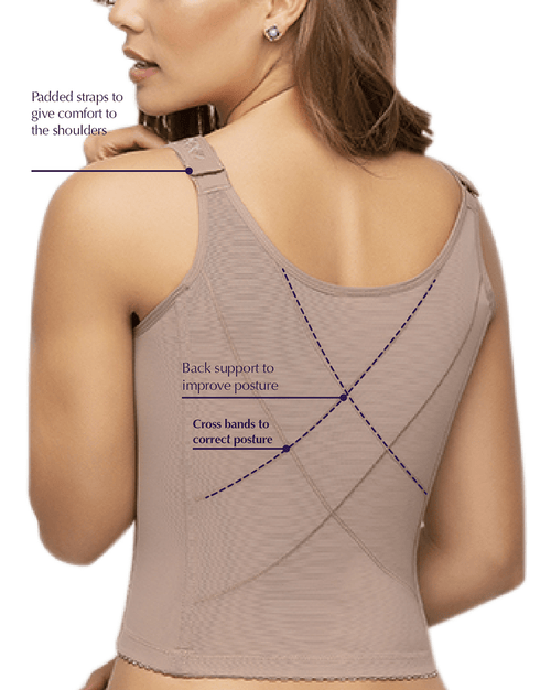 Posture Corrector Wireless Bra With Back Support Padded Straps