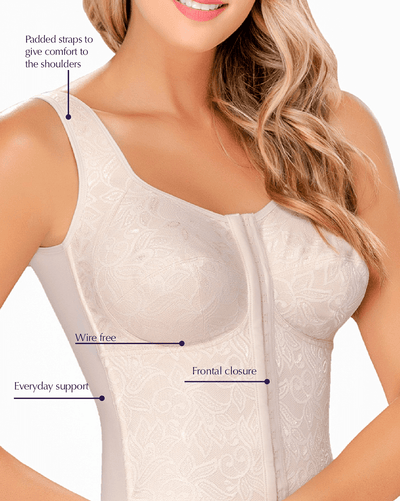 Back Support Posture Corrector Wireless Bra - Multi/Functional
