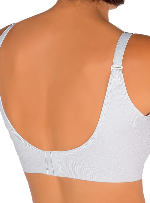 Cachet Benefit Bra Seamless Wireless Bra with Stretch Nylon and Wide Support Band