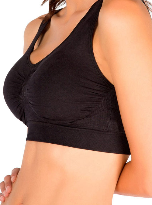 Cachet Versatile Everyday Comfy Bra Wireless Bra with Removable Padding