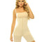 Extra-Strength Compression Braless Mid-Thigh Minimizer Bodysuit with Latex