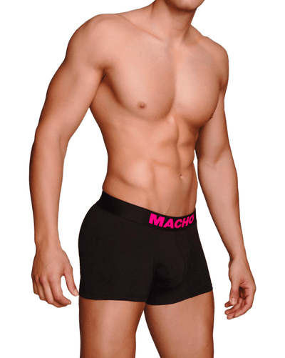 MACHO Men's Sport Medium Boxer - Black / White