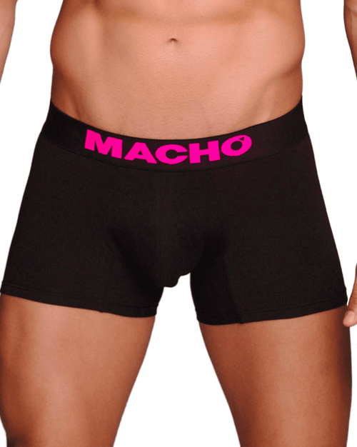MACHO Men's Sport Medium Boxer - Black / White