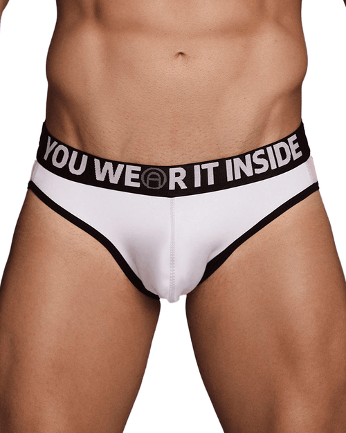 MACHO Men's X-Line Jockstrap - Black/White