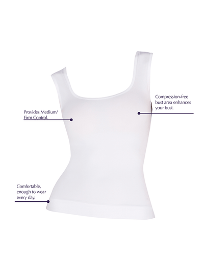 Seamless Shaper Tank - Blanco / Nova Piel