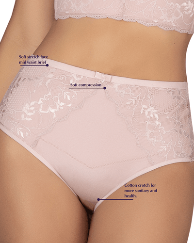Sexy Lace Mid Waisted Panty