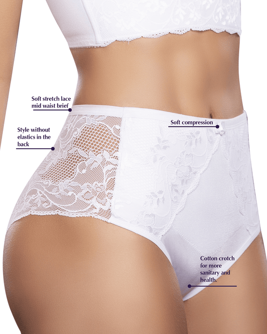 Sexy Lace Mid Waisted Panty