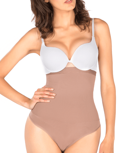 Silicone-Lined High-Waisted Shaper Thong Style