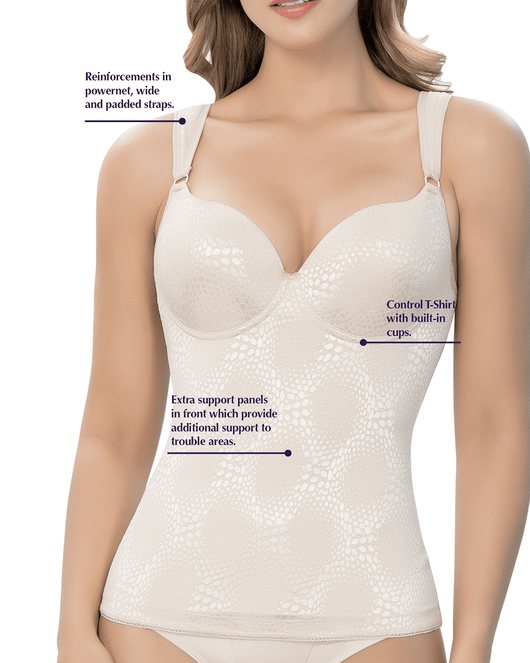 Underwire Luxurious Lace Control T-Shirt