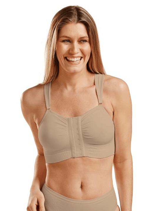 Final Sale Clearance CareFix Post Op Bra Microfiber Hook & Eye BELLA