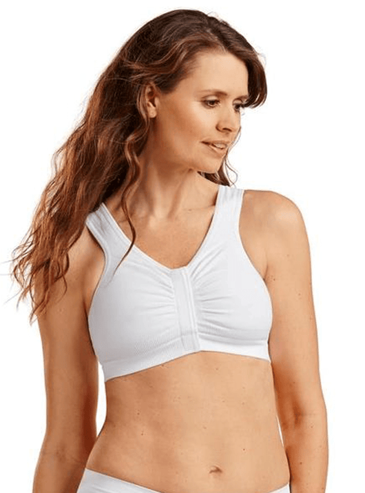 Final Sale Clearance CareFix Post-Surgical Bra Cotton Velcro BIANCA
