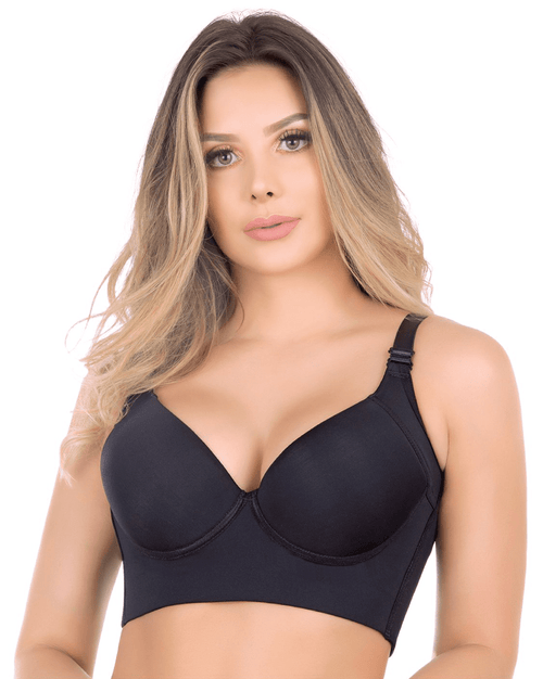 Fajas Extra Firm High Compression Push-Up Shapewear Bra