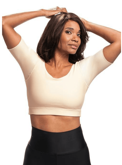 Compression Crop Top - Nude