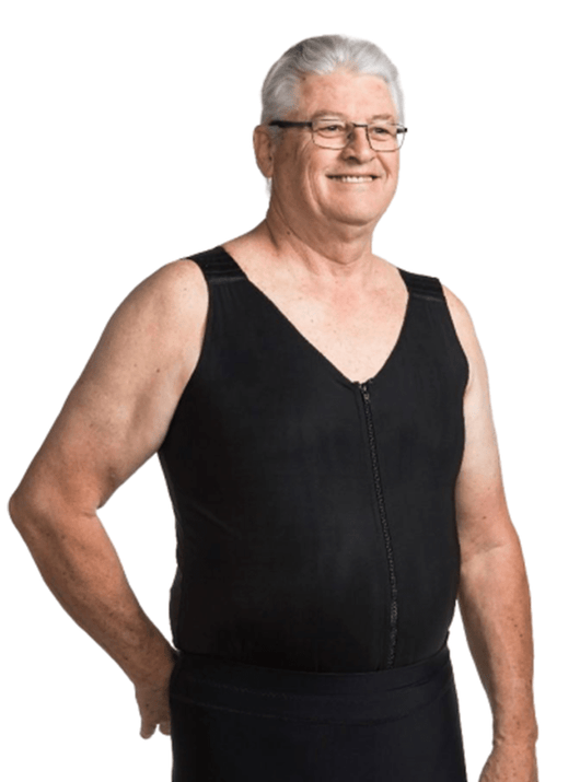 Men's Torso Compression Vest - Designed To Treat Mild Edema And Lymphedema